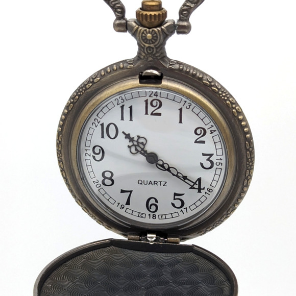 Tiger Pocket Watch NEW Gift Chinese Year of the Tiger Birthday Bronze Zodiac - Picture 2 of 7